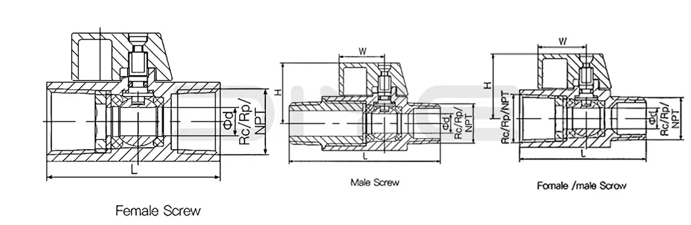 stainless steel mini ball valves