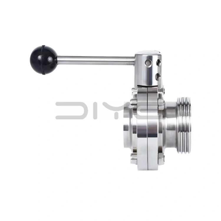 Sanitaire vlinderklep met lasdraad